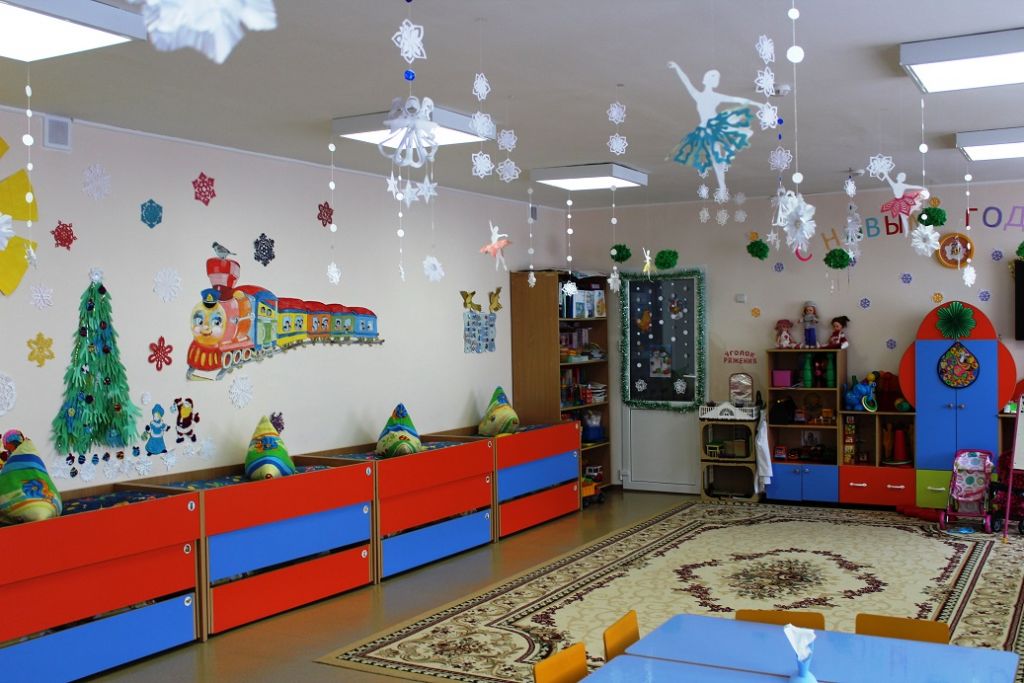 Оформление детского сада к Новому году